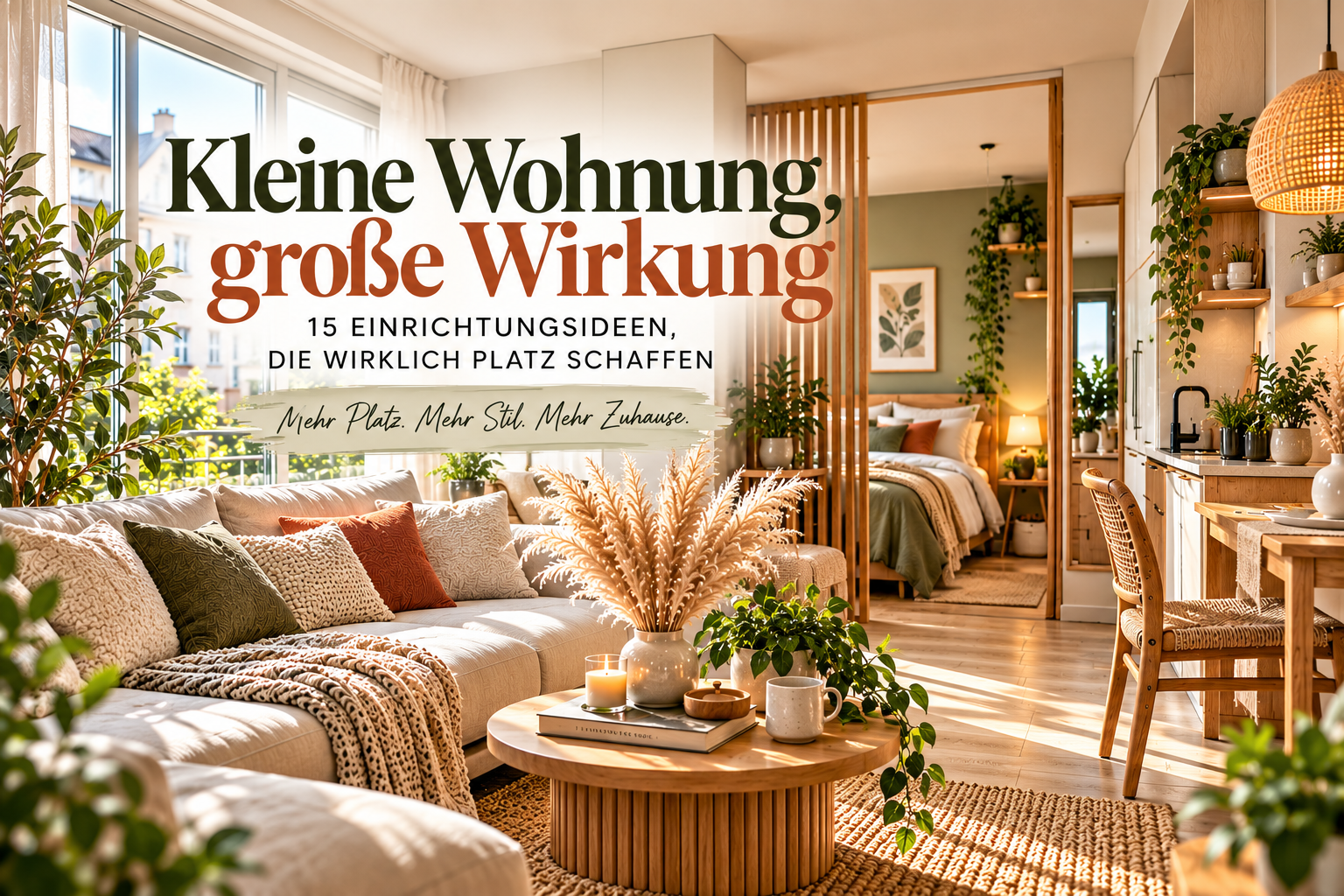 Kleine Wohnung modern einrichten mit platzsparenden Möbeln und cleveren Stauraumlösungen